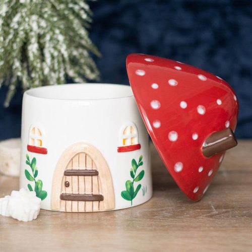Mushroom House Oil Burner and Wax Warmer | Inspired Creative Gifts | UK Supplier