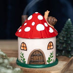 Mushroom House Resin Incense Cone Burner | Inspired Creative Gifts | UK Supplier