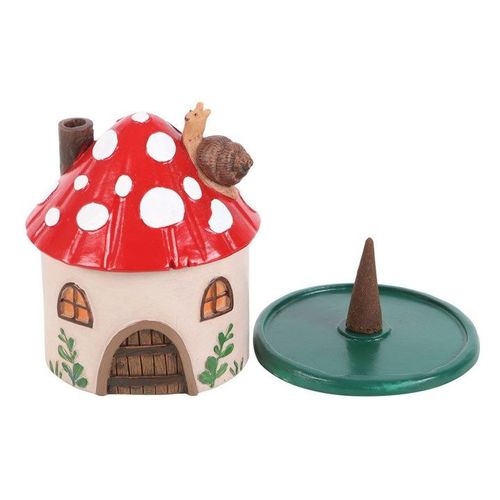 Mushroom House Resin Incense Cone Burner | Inspired Creative Gifts | UK Supplier