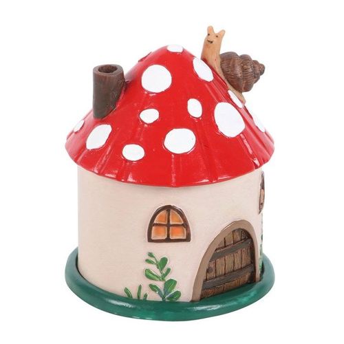 Mushroom House Resin Incense Cone Burner | Inspired Creative Gifts | UK Supplier