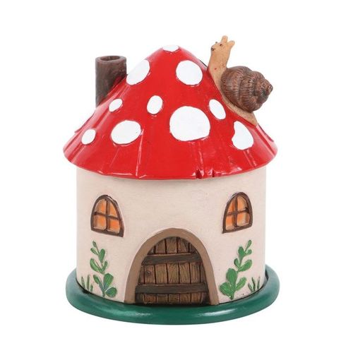 Mushroom House Resin Incense Cone Burner | Inspired Creative Gifts | UK Supplier