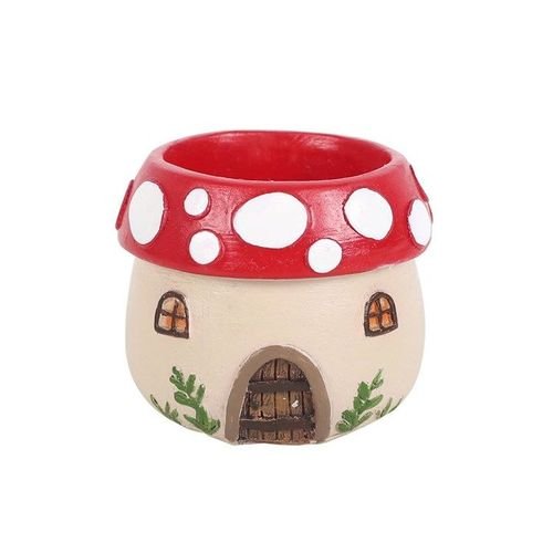 Mushroom House Resin Tealight Holder | Inspired Creative Gifts | UK Supplier