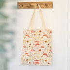 Mushroom Print Polycotton Tote Bag | Inspired Creative Gifts | UK Supplier