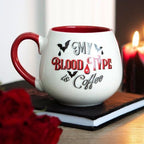 My Blood Type is Coffee Rounded Mug | Inspired Creative Gifts | UK Supplier
