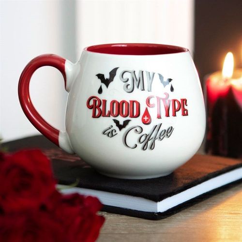 My Blood Type is Coffee Rounded Mug | Inspired Creative Gifts | UK Supplier