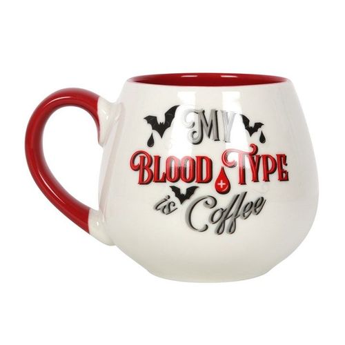 My Blood Type is Coffee Rounded Mug | Inspired Creative Gifts | UK Supplier