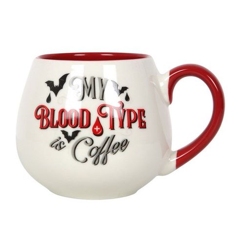 My Blood Type is Coffee Rounded Mug | Inspired Creative Gifts | UK Supplier