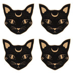 Mystic Mog Cat Face Coaster Set | Inspired Creative Gifts | UK Supplier