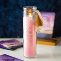 Mystic Rose Tube Candle with Rose Quartz Crystals | Inspired Creative Gifts | UK Supplier