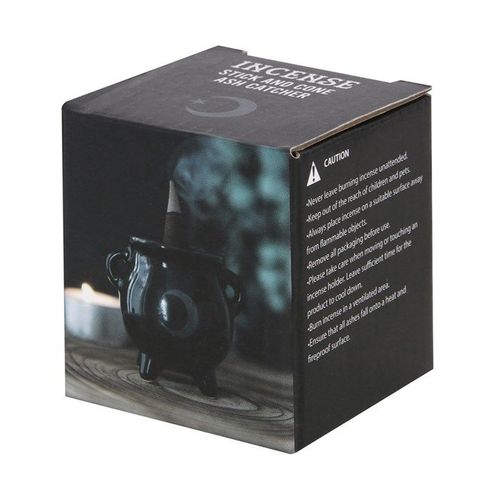 Mystical Moon Cauldron Ceramic Incense Holder | Inspired Creative Gifts | UK Supplier