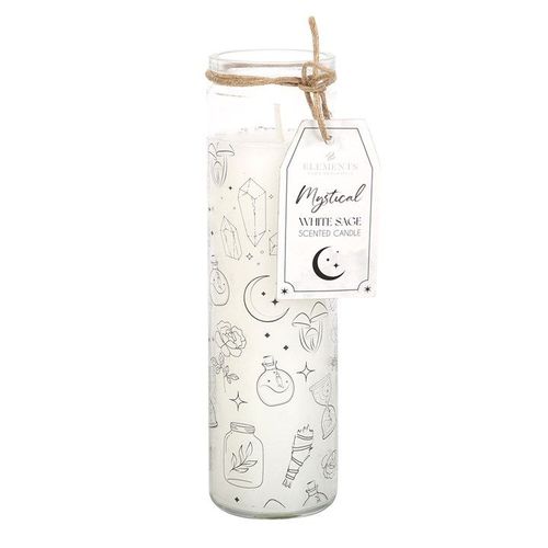 Mystical White Sage Tube Candle | Inspired Creative Gifts | UK Supplier