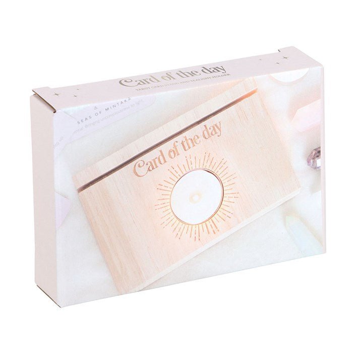 Natural Card of the Day Tarot Card Stand Tealight Holder | Inspired Creative Gifts | UK Supplier