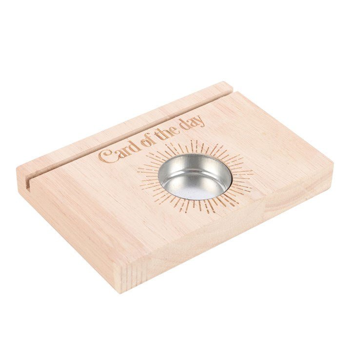Natural Card of the Day Tarot Card Stand Tealight Holder | Inspired Creative Gifts | UK Supplier