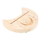 Natural Crystal Crescent Moon Tarot Card Stand | Inspired Creative Gifts | UK Supplier