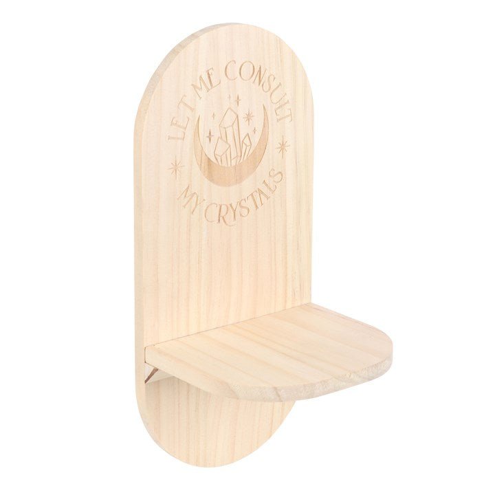 Natural Let Me Consult My Crystals Altar Shelf | Inspired Creative Gifts | UK Supplier