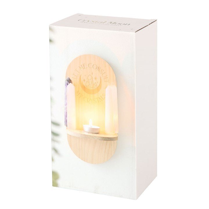 Natural Let Me Consult My Crystals Altar Shelf | Inspired Creative Gifts | UK Supplier