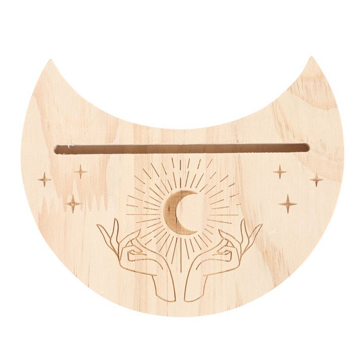 Natural Mystical Hands Crescent Moon Tarot Card Stand | Inspired Creative Gifts | UK Supplier