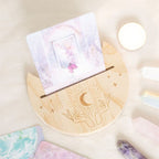 Natural Mystical Hands Crescent Moon Tarot Card Stand | Inspired Creative Gifts | UK Supplier