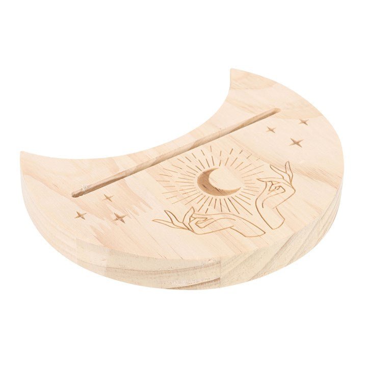 Natural Mystical Hands Crescent Moon Tarot Card Stand | Inspired Creative Gifts | UK Supplier