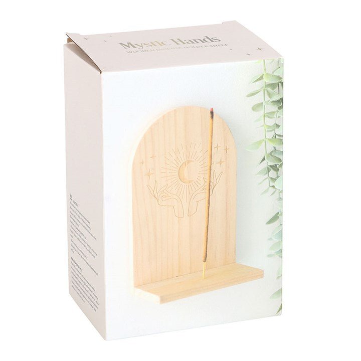 Natural Mystical Hands Incense Holder Shelf | Inspired Creative Gifts | UK Supplier