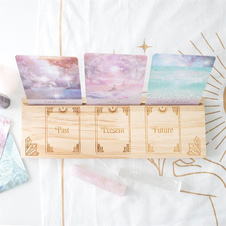 Natural Past Present Future Tarot Card Stand | Inspired Creative Gifts | UK Supplier