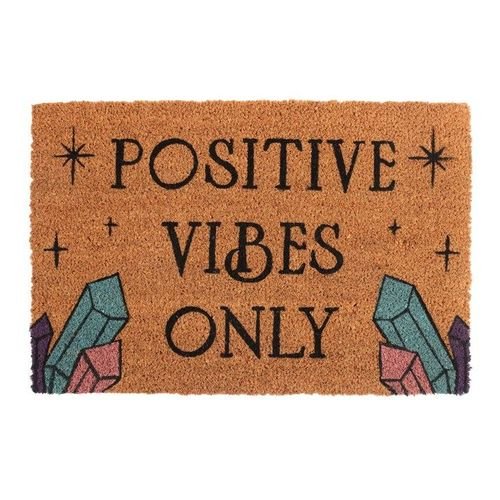 Natural Positive Vibes Only Doormat | Inspired Creative Gifts | UK Supplier