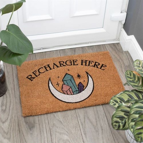 Natural Recharge Here Crystal Doormat | Inspired Creative Gifts | UK Supplier