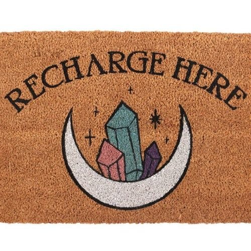 Natural Recharge Here Crystal Doormat | Inspired Creative Gifts | UK Supplier