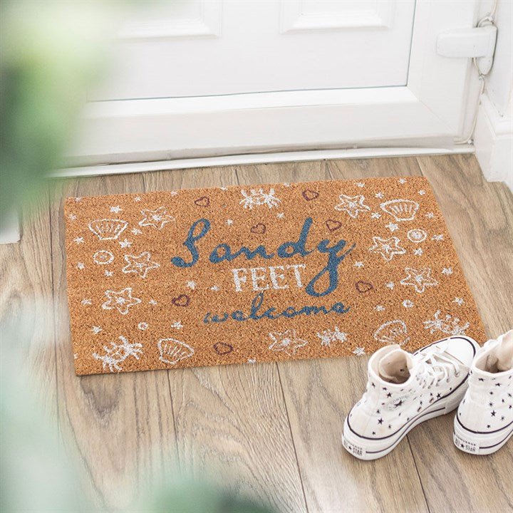 Natural Sandy Feet Welcome Doormat | Inspired Creative Gifts | UK Supplier