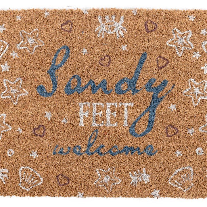 Natural Sandy Feet Welcome Doormat | Inspired Creative Gifts | UK Supplier