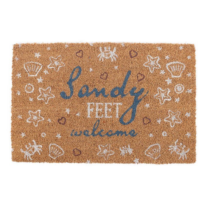 Natural Sandy Feet Welcome Doormat | Inspired Creative Gifts | UK Supplier