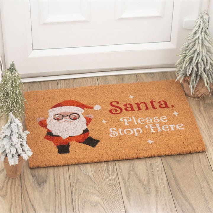 Natural Santa Claus Doormat | Inspired Creative Gifts | UK Supplier