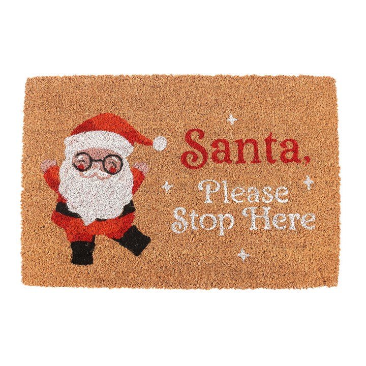 Natural Santa Claus Doormat | Inspired Creative Gifts | UK Supplier