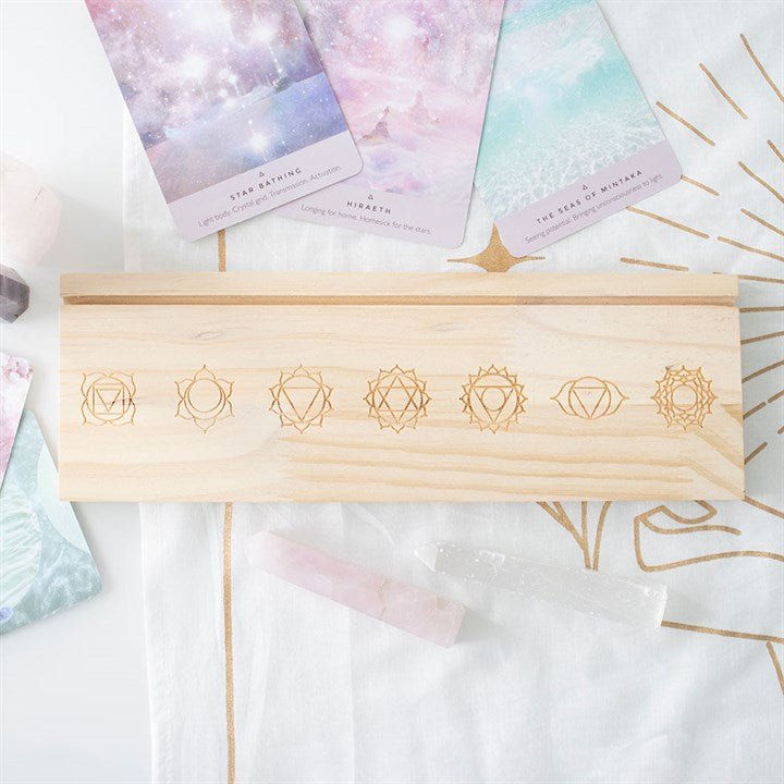 Natural Seven Chakras Tarot Card Stand | Inspired Creative Gifts | UK Supplier