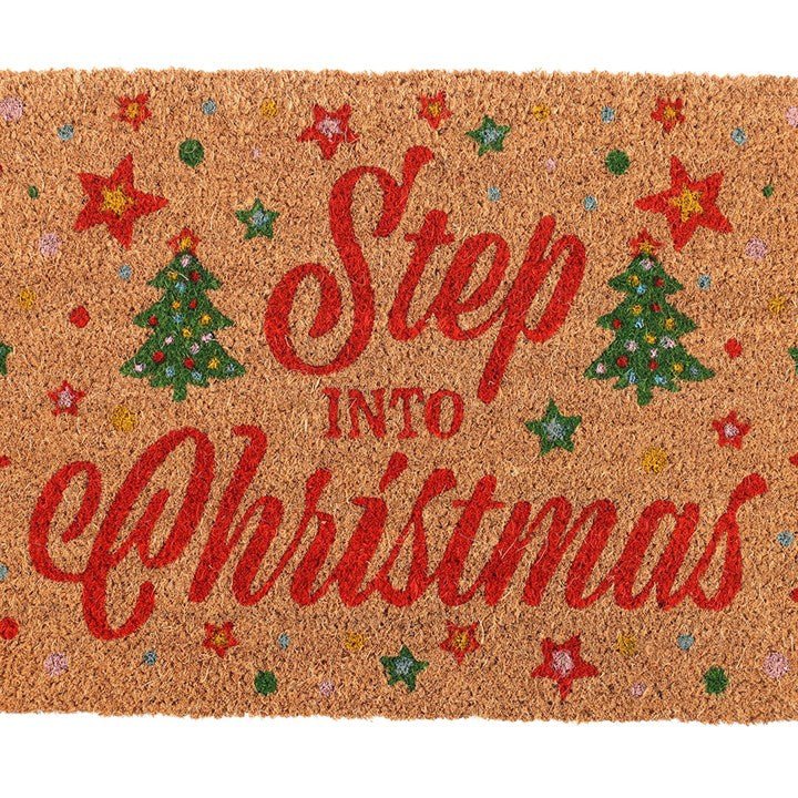 Natural Step Into Christmas Doormat | Inspired Creative Gifts | UK Supplier