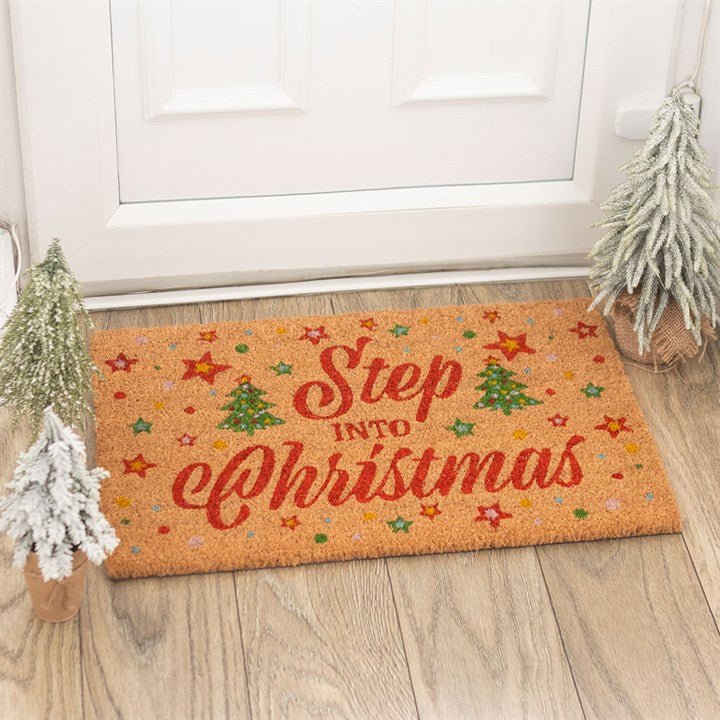 Natural Step Into Christmas Doormat | Inspired Creative Gifts | UK Supplier