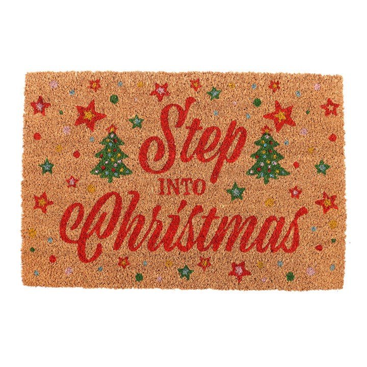 Natural Step Into Christmas Doormat | Inspired Creative Gifts | UK Supplier