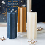 Navy Starry Night Star Shaped Taper Candle | Inspired Creative Gifts | UK Supplier