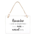 Nice And Normal Family Hanging Sign | Inspired Creative Gifts | UK Supplier