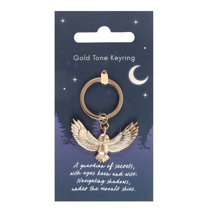 Night Owl Metal Keyring | Inspired Creative Gifts | UK Supplier