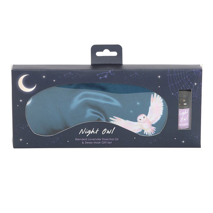 Night Owl Sleep Mask and Essential Oil Gift Set | Inspired Creative Gifts