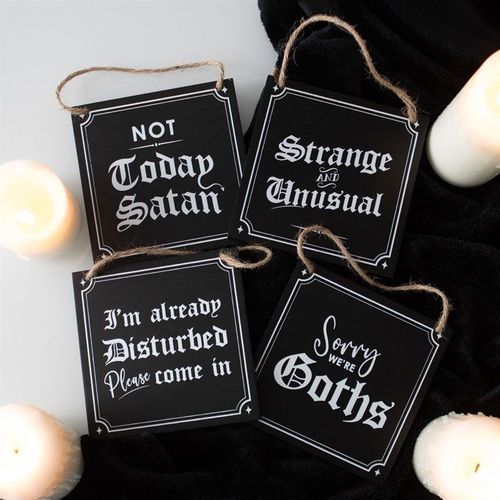 Not Today Satan Hanging Sign | Inspired Creative Gifts | UK Supplier
