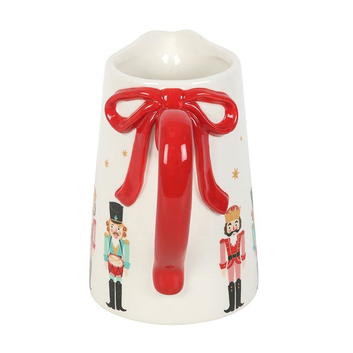 Nutcracker Ceramic Flower Jug with Bow | Inspired Creative Gifts | UK Supplier