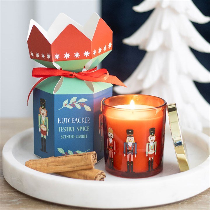 Nutcracker Festive Spice Candle | Inspired Creative Gifts | UK Supplier