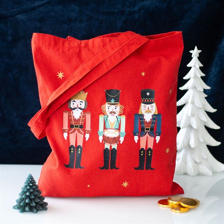 Nutcracker Print Polycotton Tote Bag | Inspired Creative Gifts | UK Supplier