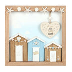 Ocean Air Salty Hair 3D Shell Beach Hut MDF Plaque | Inspired Creative Gifts | UK Supplier