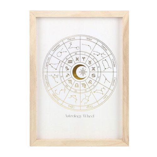 Off White Astrology Wheel Framed Wall Art Print | Inspired Creative Gifts | UK Supplier