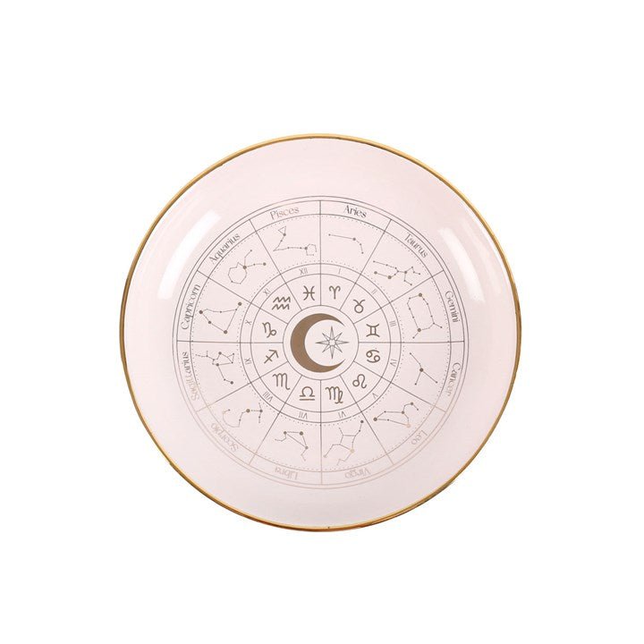 Off White Astrology Wheel Trinket Dish | Inspired Creative Gifts | UK Supplier