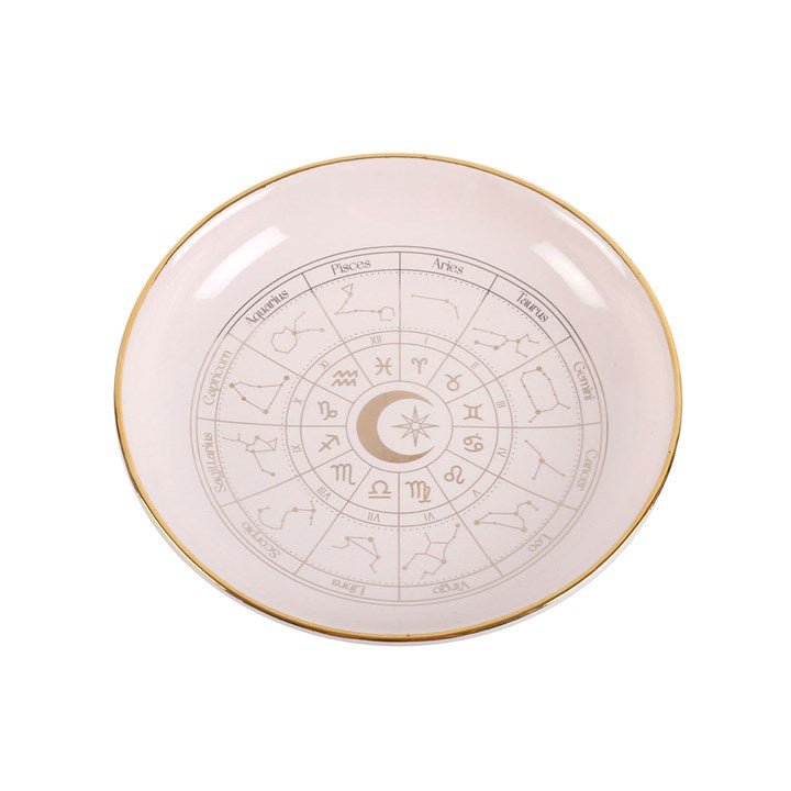 Off White Astrology Wheel Trinket Dish | Inspired Creative Gifts | UK Supplier
