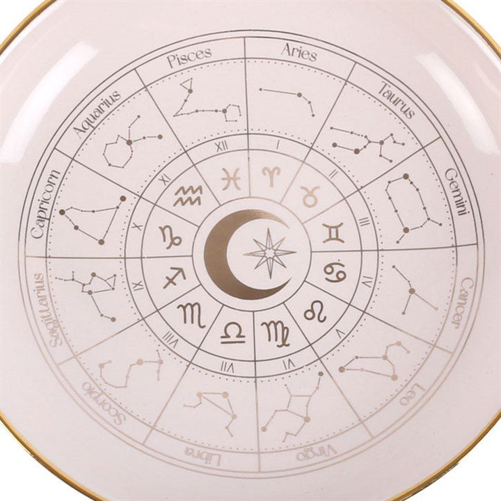 Off White Astrology Wheel Trinket Dish | Inspired Creative Gifts | UK Supplier